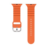 Silicone Watch Band with Wavy Texture